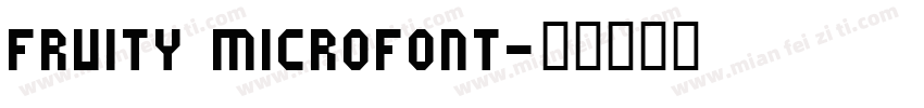 Fruity microfont字体转换